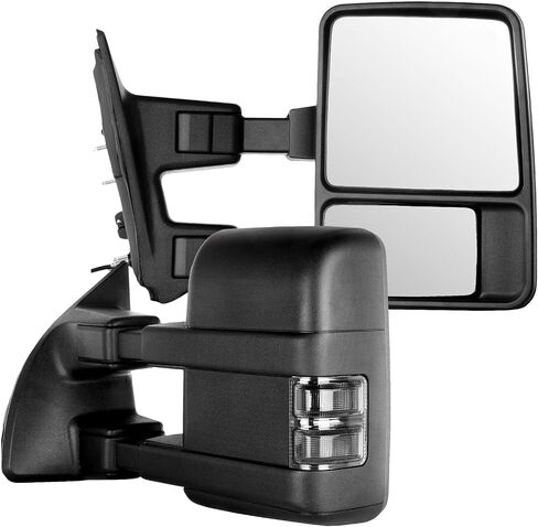 ECCPP TORING MIRRORS لـ 99-07 لـ FORD لـ F250 لـ F350 لـ F450 لـ F550 Super Duty Door Side Mirts Driver Black Set Pair Driver (2000 01 02 03 04 05 06 for Ford) in Kuwait