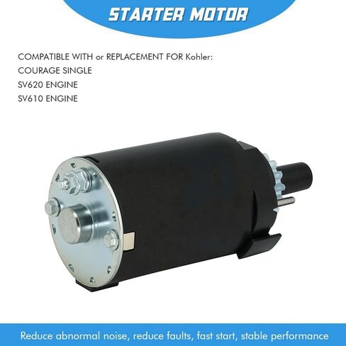 Starter Motor Replacement for Kohler Courage Single Sv620 Sv610 Sv600 Sv590 Cub Cadet 1000 Series LT1042 LT1045 LTX 1040, Toro Tractor LX420 LX425 LX460 LX465 18 19 20 21 HP 2009801 2009805 2009806 in Saudi Arabia