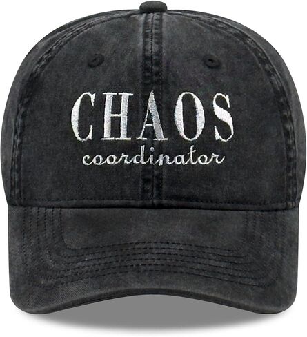Chaos Coordinator Baseball Cap - Embroidered Cotton Hat for Women Men Adjustable, Funny Gifts for Dad Teacher Nurse in Saudi Arabia