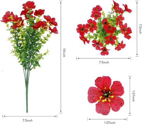 12 Bundles Artificial Fall Flowers Faux Mums for Outdoor Decoration Fake Fall Plants Flowers UV Resistant for Front Door Porch Patio Balcony Autumn Decor in Saudi Arabia