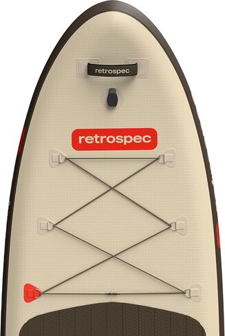 Retrospec Weekender XL لوحة مجداف قابلة للنفخ - Lake Essentials SUP بسعة 400 رطل - واسعة 11 '× 35 "× 8" لوحة جميع الصيد والتجول - مجموعة كاملة مع مجداف ومضخة وحقيبة الظهر in Kuwait