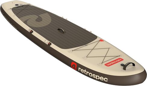 Retrospec Weekender XL لوحة مجداف قابلة للنفخ - Lake Essentials SUP بسعة 400 رطل - واسعة 11 '× 35 "× 8" لوحة جميع الصيد والتجول - مجموعة كاملة مع مجداف ومضخة وحقيبة الظهر in Kuwait
