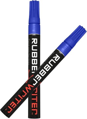 قلم طلاء ColorLugs المطاطي لإطارات السيارات | علامة زيتية لحروف الإطارات | حبر مقاوم للماء | تجفيف سريع | نصيحة متوسطة الحجم | تقدم بطلبك في المنزل | اللون: أزرق | عبوة من قلمين in Kuwait