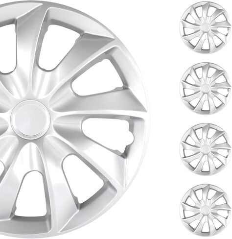 Scitoo 4-pack Premium 16 int Hubcaps مجموعة حافة العجلات على غرار OEM سهلة على Car Truck Suv Hub Cap بديل لـ Ford ، لـ Dodge ، Honda ، for Mazda ، for Kia ، for Hyundai ، for Mitsubishi ، etc. in Kuwait