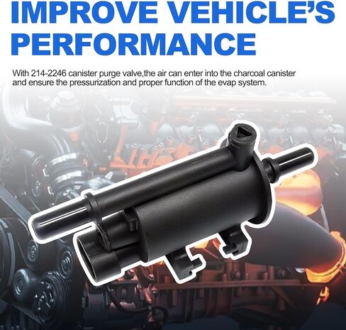 HiSport Vapor Canister Purge Valve Solenoid 214-2246 - متوافق مع ميني كوبر بويك ليسابر بارك أفينيو ريجال ريفييرا كاديلاك CTS الدورادو شيفروليه S10 تريل بليزر in Kuwait