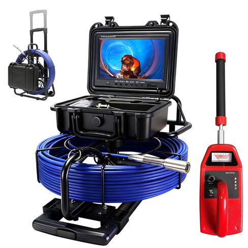 كاميرا المجاري 100 قدم/30 مترًا ، 7''LCD كاميرا فحص المجاري مع DVR ، 1000TVL عدسة ، بطارية 6000 مللي أمبير في الساعة ، ثعبان السباكة مقاوم للماء IP68 مع 12 مصابيح LED قابلة للتعديل ، بطاقة 16 جيجابايت لفحص الأنابيب in Kuwait