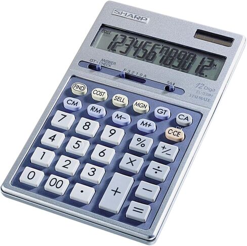 Sharp EL339HB Semi-Desk Executive Metal Top 12-Digit Calculator in Saudi Arabia