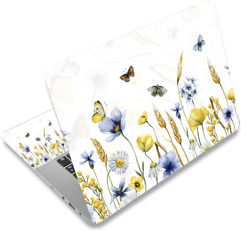 Laptop Skin Sticker Decal,14 15 15.4 15.6 inch Laptop Notebook Vinyl Skin Sticker Cover Protector for Women Men, Reusable Decorative Waterproof Removable in Kuwait