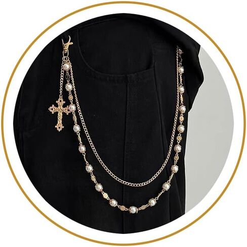 سلاسل السراويل الشارع الشهير للرجال - الطبقات الذهب لهجة / سلاسل المحفظة الجينز سلسلة الجيب، الأزياء الشرير مجوهرات التبعي in Kuwait