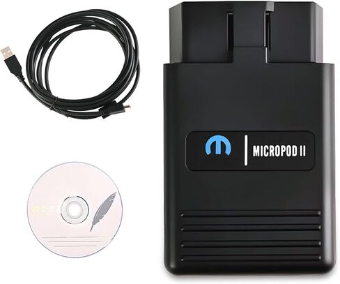 أداة ماسح ضوئي احترافية للتشخيص والبرمجة MicroPOD II V17.04.27 لكرايسلر دودج جيب فيات حتى عام 2016 مع دعم DRBIII، متعدد اللغات وغير متصل بالإنترنت in Kuwait