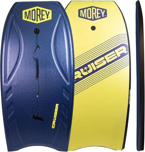 Morey Cruiser 42.5 "Bodyboard | ألواح الجسم عالية الأداء لجميع مستويات المهارة | الحجم الكامل 42.5 | Phuzion Core | مقود الملف | Hdpe Slick | ملامح سطح السفينة | ذيل الهلال in Kuwait