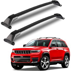 Heavy Duty Aluminum Roof Rack Cross Bars Compatible with Jeep Grand Cherokee L 2021-2026 & Grand Cherokee 2022-2026, 330LBS Roof Rails for Bicycle Luggage Rack Transport in Saudi Arabia
