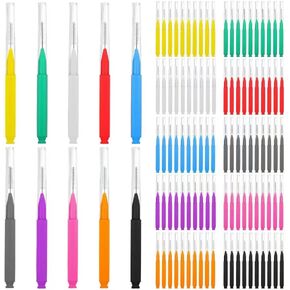 200 Count Interdental Brushes Between Teeth for Braces, Orthodontic Flossers Brush Cleaner, Dental Teeth Braces Cleaning Tools Kit in Kuwait