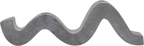 Bloomingville Marble Wave Double Taper Candle Holder, Black in Saudi Arabia