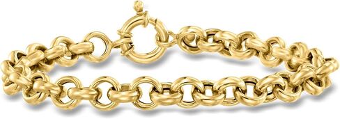 Ross-Simons Italian 14kt Yellow Gold Rolo-Chain Bracelet in Saudi Arabia