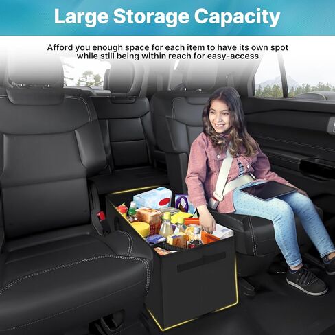 منظم مقعد السيارة Mixsuper Liner منظم Ford Explorer 2020-2026 مع منظم وحدة التحكم المركزية لحامل الأكواب لصندوق تخزين الممر لمقعد المستكشف لملحقات السفر للأطفال in Kuwait