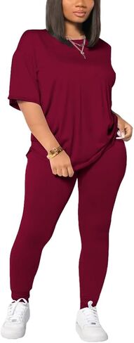 المرأة حجم كبير 2 قطعة ملابس الصيف Sweatsuits قطرة الكتف رياضية السائق قصيرة تجريب عداء ببطء مجموعات Black-3XL in Kuwait