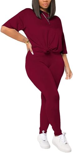 المرأة حجم كبير 2 قطعة ملابس الصيف Sweatsuits قطرة الكتف رياضية السائق قصيرة تجريب عداء ببطء مجموعات Black-3XL in Kuwait