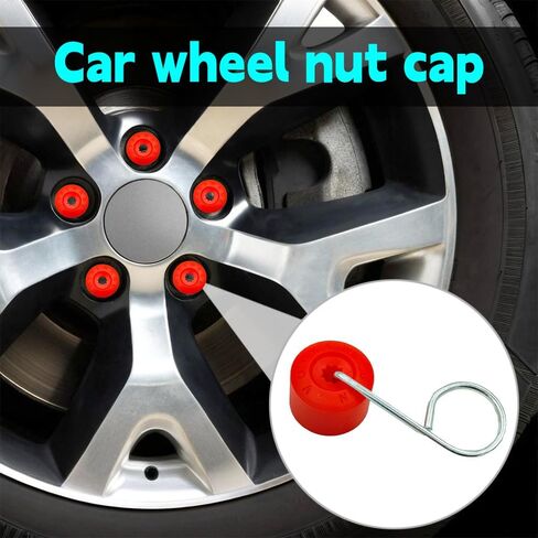 20PCs Car Wheel Nut Cover, Lug Nut Covers, VW Wheel Center Cap, Durable and Resistant to Breakage, Able to Adapt to Harsh Environments (Black) in Saudi Arabia