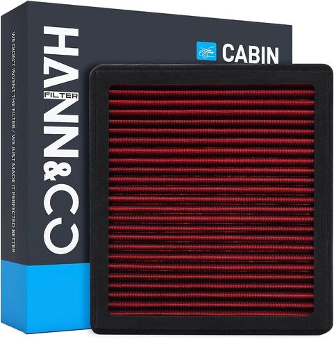 Hann & Co قابلة للغسل وقابلة لإعادة الاستخدام مرشح الهواء المقصورة عالية التدفق ， أكثر من 15 عامًا من عمر الخدمة-مناسبة لـ Honda Accord ， Civic ， CR-V ， Passport ； Acura استبدال CF10134 ， CP134 ， VF2001 （HCC1021-OX）） in Kuwait