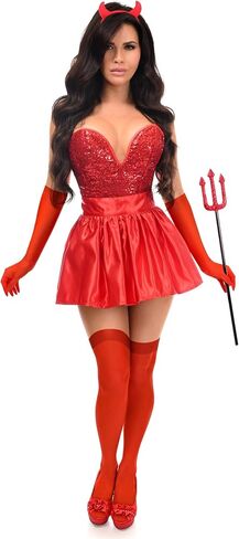 Daisy corsets womens Daisy Corsets Top Drawer 5 Pc Premium Devil Corset Costume in Saudi Arabia