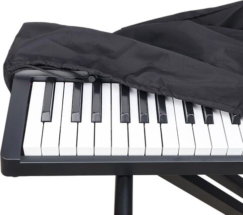 Keyboards Cover, Piano Keyboard Dust Cover 88 Key, Black Piano Music Keyboard Dirt Proof Cover with Music Sheet Stand Cover, Electric/Electronic Keyboard Waterproof Cover, Protective Keyboard Cover in Saudi Arabia