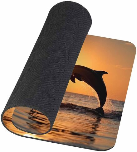 لوحة ماوس بتصميم مخصص، Don't Tread On Me American Us Flag Retro Mouse Pad مقاس 9.5 × 7.9 بوصة (240 مم × 200 مم × 3 مم) in Kuwait