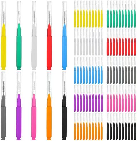 200 Count Interdental Brushes Between Teeth for Braces, Orthodontic Flossers Brush Cleaner, Dental Teeth Braces Cleaning Tools Kit in Saudi Arabia