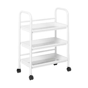 Plastic Three-Tier Mobile Rolling Storage Cart,Lightweight and Organizing,Suitable for Beauty Salons Homes Offices(Color 3) in Kuwait
