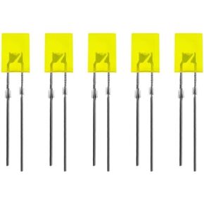 صمامات إضاءة LED 600 قطعة 2 × 5 × 7 مم ديود LED مربع 5 ألوان 2 * 5 * 7 مم مجموعة LED للإلكترونيات ذاتية الصنع (أصفر) in Kuwait