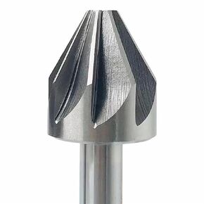 1pcs HSS Countersink Drill Bit, 6-50mm Diameter 60 Degree Chamfer Cutter, 6/8 Flute End Mill Metal Chamfering Hole Cutter(40mm(60 Degrees)) in Kuwait