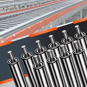 Heavy Duty Stainless Steel Conveyor Rollers - 6 Pack, 25mm to 60mm Diameter,for Table Saw, Mower, and DIY Projects(L800MMxDia32MM) in Kuwait