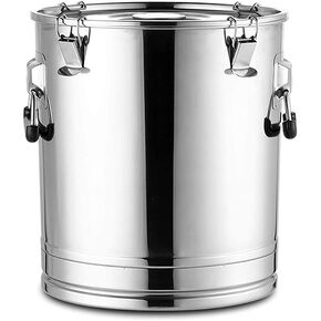 Large-Capacity Stainless Steel Airtight Barrels, Tea Barrels, Thickened Edible Oil Milk Barrels, Rice Barrels, Oil Barrels, Silicone Airtight Barrels,25L,55L in Kuwait