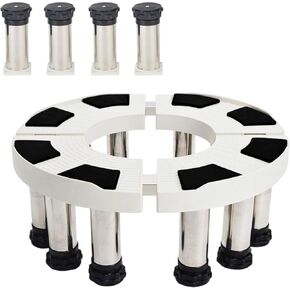 Circular appliance base Inner Wheel Movable Feet move easily | Adjustable Dolly Base for Furniture Portable round appliance Stand makes cleaning underneath easier in Saudi Arabia