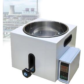 Laboratory Thermostatic Oil and Water Bath 5L, Stainless Steel Lift Type Heater with Internal/External Circulation, PID Temperature Control, for Heating Mixing Stirring 5L in Saudi Arabia