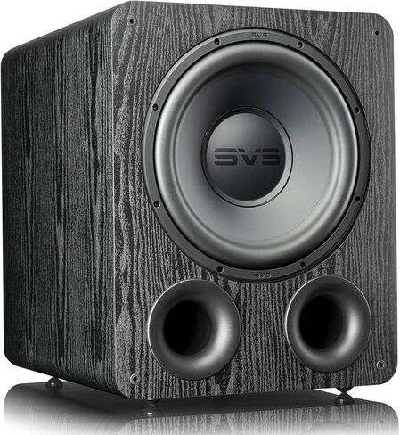 SVS PB-1000 Pro Ported 12-Inch Subwoofer Bundle SoundPath Subwoofer Isolation System (4-Pack) - Black Ash in Saudi Arabia