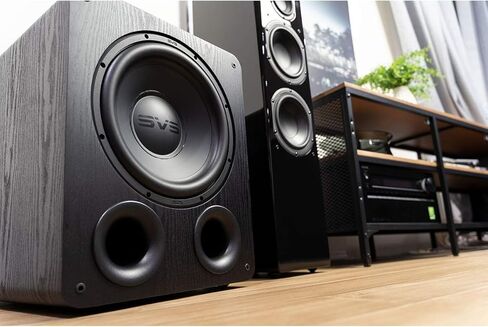 SVS PB-1000 Pro Ported 12-Inch Subwoofer Bundle SoundPath Subwoofer Isolation System (4-Pack) - Black Ash in Saudi Arabia