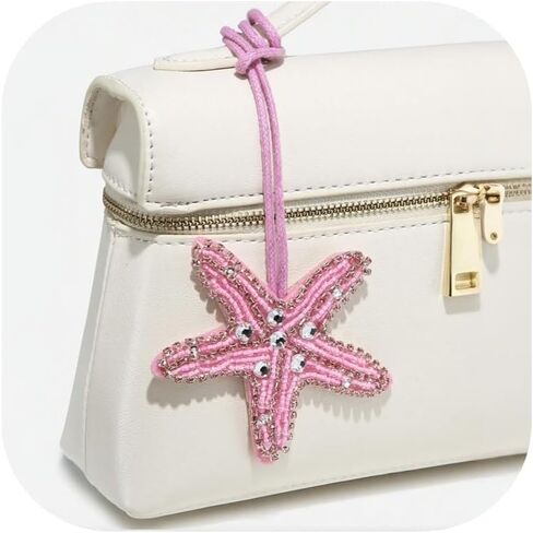 Bag Charm Shell Starfish Seahorse Coconut Tree Sea Star Keychain Charms Purse Charm for Women Trendy in Saudi Arabia