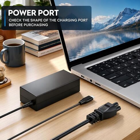 بديل لشاحن Surface Pro بقدرة 65 وات، شاحن Microsoft Surface، Surface Pro 9,8,7,6,5,4,3 X Surface Laptop 1,2,3,4,5 Surface Go 1 2 Surface Book 3,2,1 و شاحن كمبيوتر محمول يعمل بنظام Windows، يدعم 44 وات و36 وات و24 وات in Kuwait