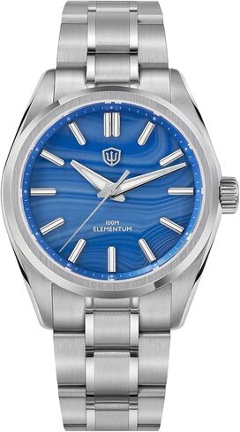 watchdives WD0003D Men Watch VH31 Sweep Second Quartz Watch Natural Stone Elementum Original Design 36mm Sapphire Crystal Luxury Wristwatch 100m Waterproof in Saudi Arabia