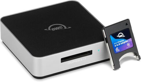 قارئ بطاقات OWC Atlas USB4 CFexpress 4.0 من النوع B، منفذ USB4 (USB-C) بسرعة 40 جيجابت/ثانية، ناقل يعمل عبر منفذ مضيف USB-C، سرعة حقيقية تصل إلى 5000 ميجابايت/ثانية، كابل USB-C متضمن in Kuwait