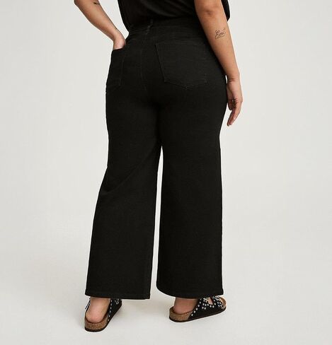 Torrid Women's Plus Size Jeans - Crop Bombshell Wide Leg Jean in Saudi Arabia