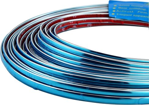 Lunsom Custom Most Chrome Plated Decoration Trim Strip Line, Car Door Fender Interior DIY Moulding Trimming Strip for Most Vehicle (12M x 6MM) in Saudi Arabia