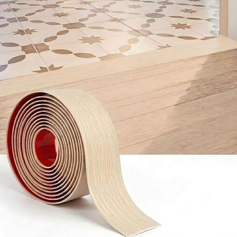 2 '' x 10ft stric strics strics strics strip ، chloin stric strip strip strip finyl fin strice floor floor floor strice ، عتبة السجاد ، تحولات المدخل ، غطاء العتبة ، بلاط الأرضيات- الحبوب البنية البنية in Kuwait