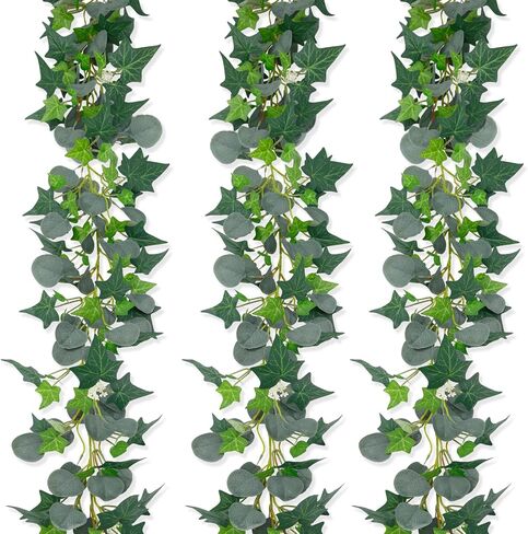 2 Strands 67'' Artificial Vines Garland Kapok Plants with Leaves, Faux Kapok Leaf, Fake Hanging Plants Greenery Decor for Home Bedroom Wall Party Shelves Garden Wedding Decoration (Kapok) in Saudi Arabia