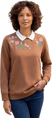Woman Within Plus Size Layered-Look Sweatshirt in Kuwait