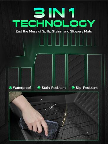 حصيرات أرضية Yhtauto متوافقة مع شيفروليه كامارو 2010-2015 ثنائي الباب ، TPE جميع الحصير السيارات المقاومة للماء مضاد للانزلاق ، بطانة كامارو الأمامية. in Kuwait