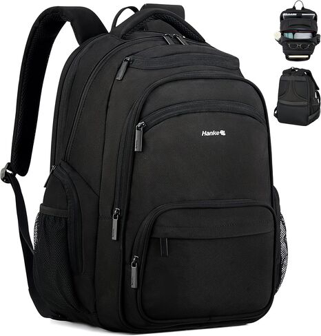 حقيبة الظهر الكلية Hanke College Lackpack Multi-Pocket ، حقيبة ظهر كبيرة للسفر مقاس 18 بوصة للرجال ، حقيبة الكتب الكلية المقاومة للماء لجهاز كمبيوتر محمول 15.6 بوصة ، حجم العنصر الشخصي اليومي غير الرسمي ، الجيش الأخضر in Kuwait