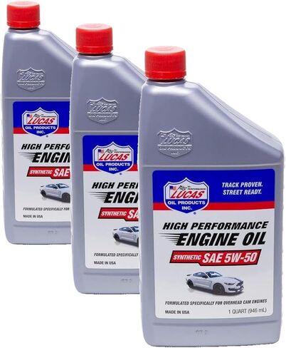 Lucas Oil 10101 Synthetic SAE 5W-50 Motor Oil - 1 Quart in Saudi Arabia