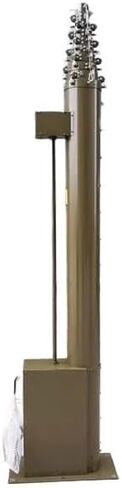 2m 4m 6m 8m 10m 12m 15m 20m Electro-Mechanical Telescopic Mast Motorized Telescoping Mast Pole Telescopic Lighting Mast(15m) in Kuwait